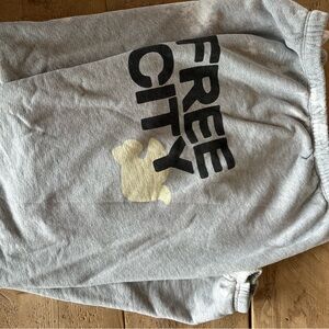 Free city bleach out og sweatpants-heatheryumm